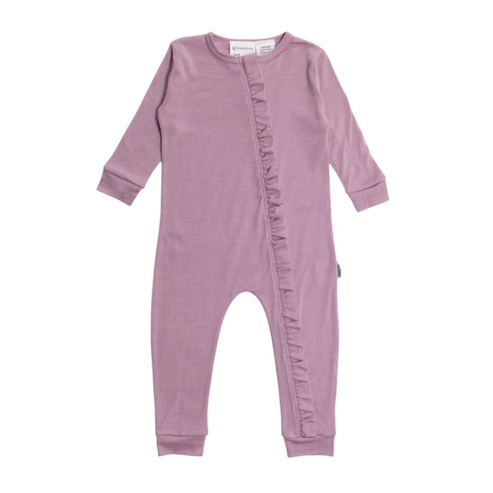 The Sleep Store Jersey Merino - Ruffle Zipsuit