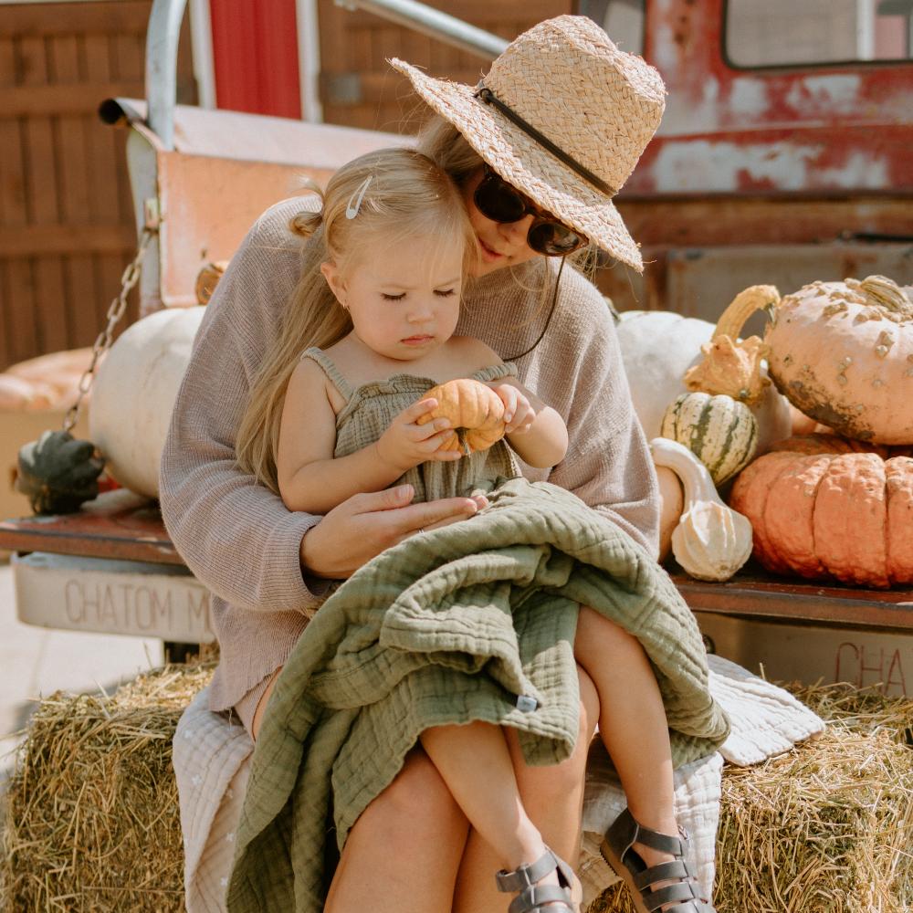 Quilted Cotton Muslin Baby Blanket