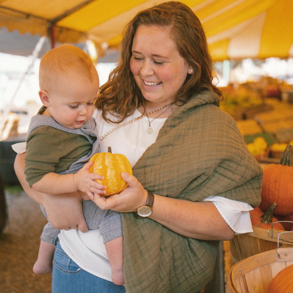Quilted Cotton Muslin Baby Blanket