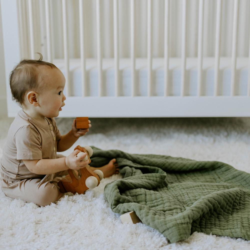 Quilted Cotton Muslin Baby Blanket