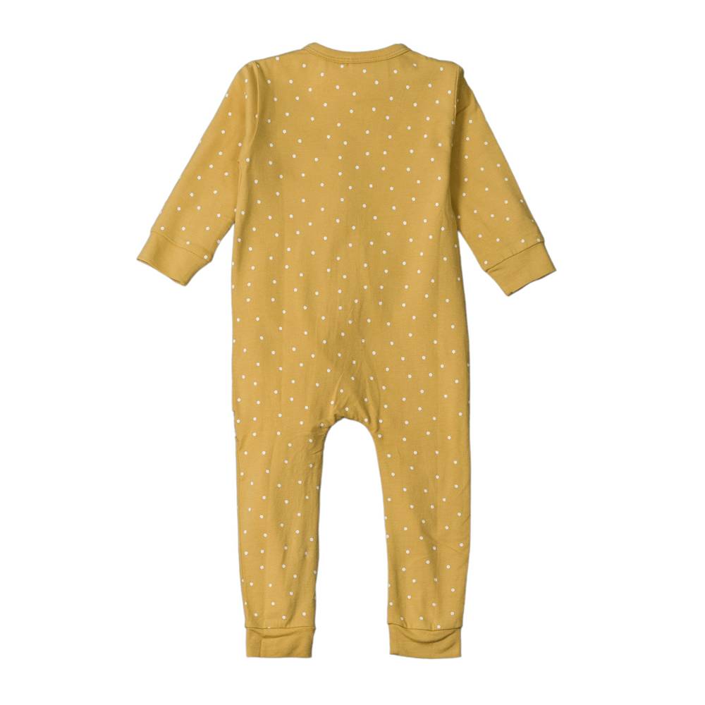 Organic Cotton Ruffle Zip Suit