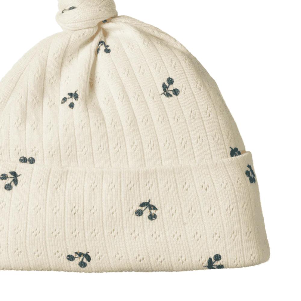Nature Baby Pointelle Knotted Beanie