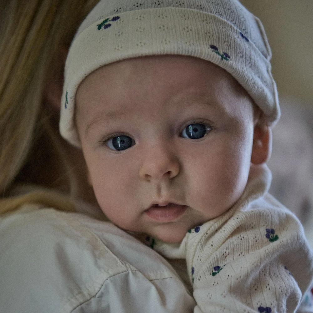 Nature Baby Pointelle Knotted Beanie