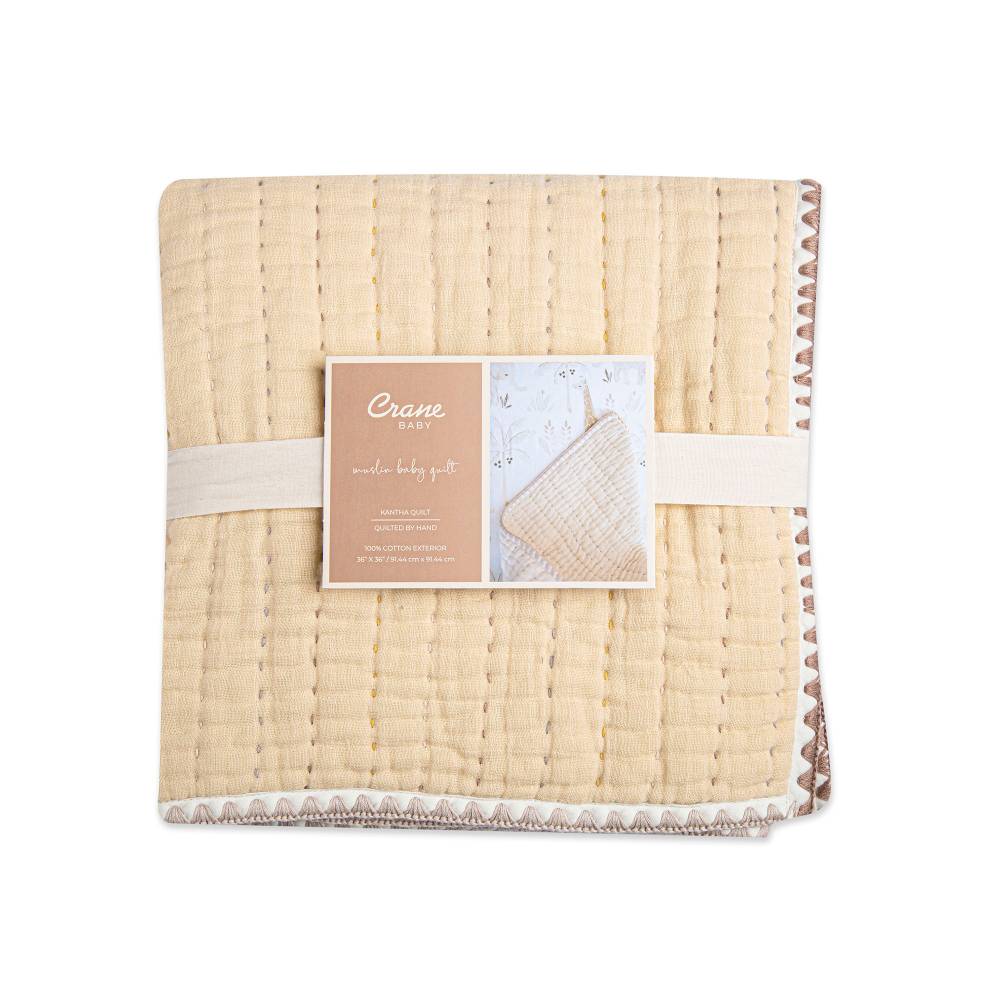 Crane Baby Reversible Cot Quilt - Kendi