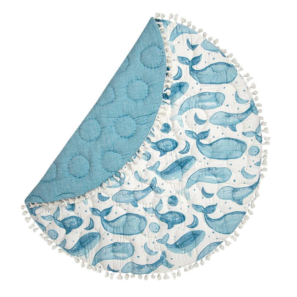 Crane Baby Reversible Quilted Playmat - Caspian
