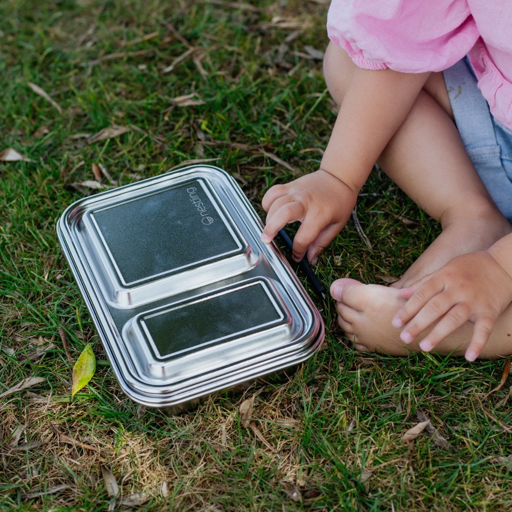 Nestling Stainless Steel Duo Bento Box