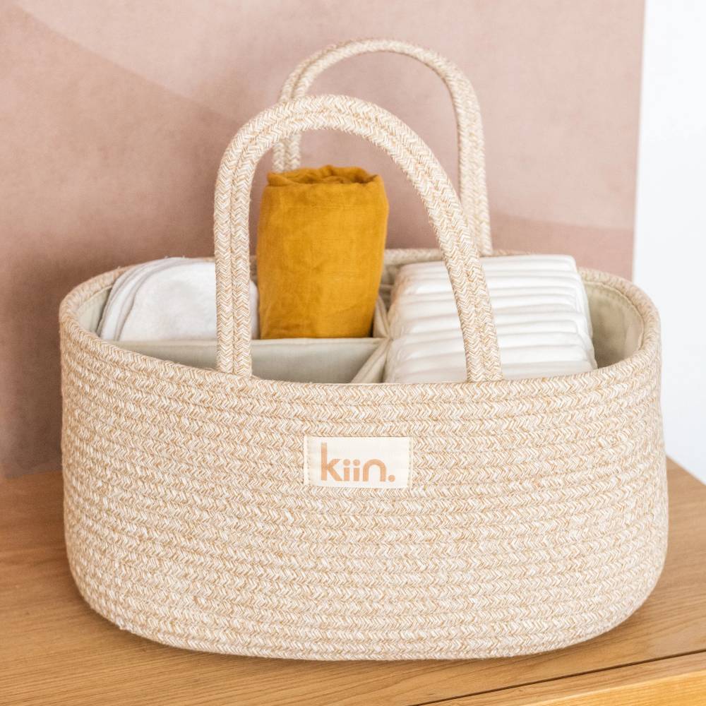 Kiin - Cotton Rope Nappy Caddy Organiser