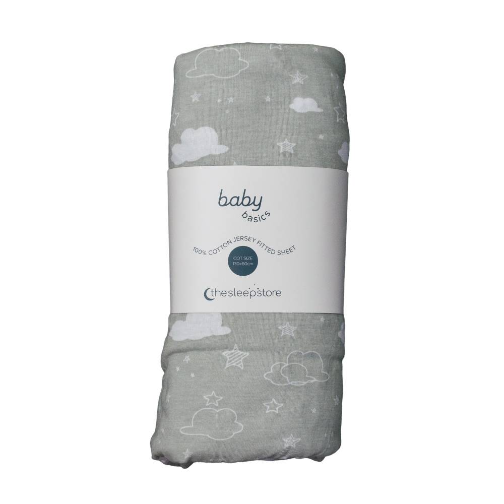 Baby Basics Cot Fitted Sheet - 132 x 71cm