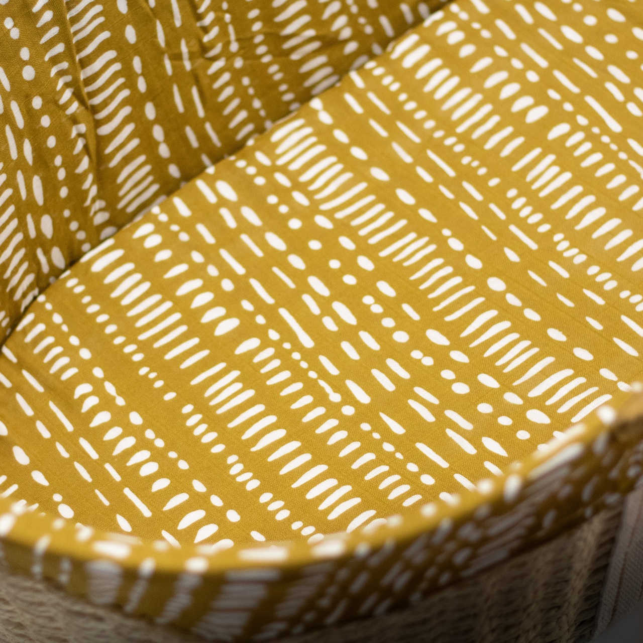 Nestling Moses Basket Muslin Fitted Sheet - 73 x 34cm