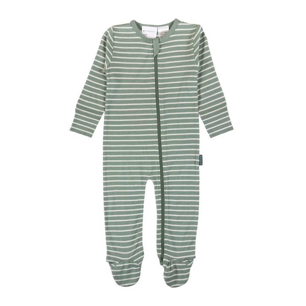 The Sleep Store Jersey Merino - Footed Zipsuit