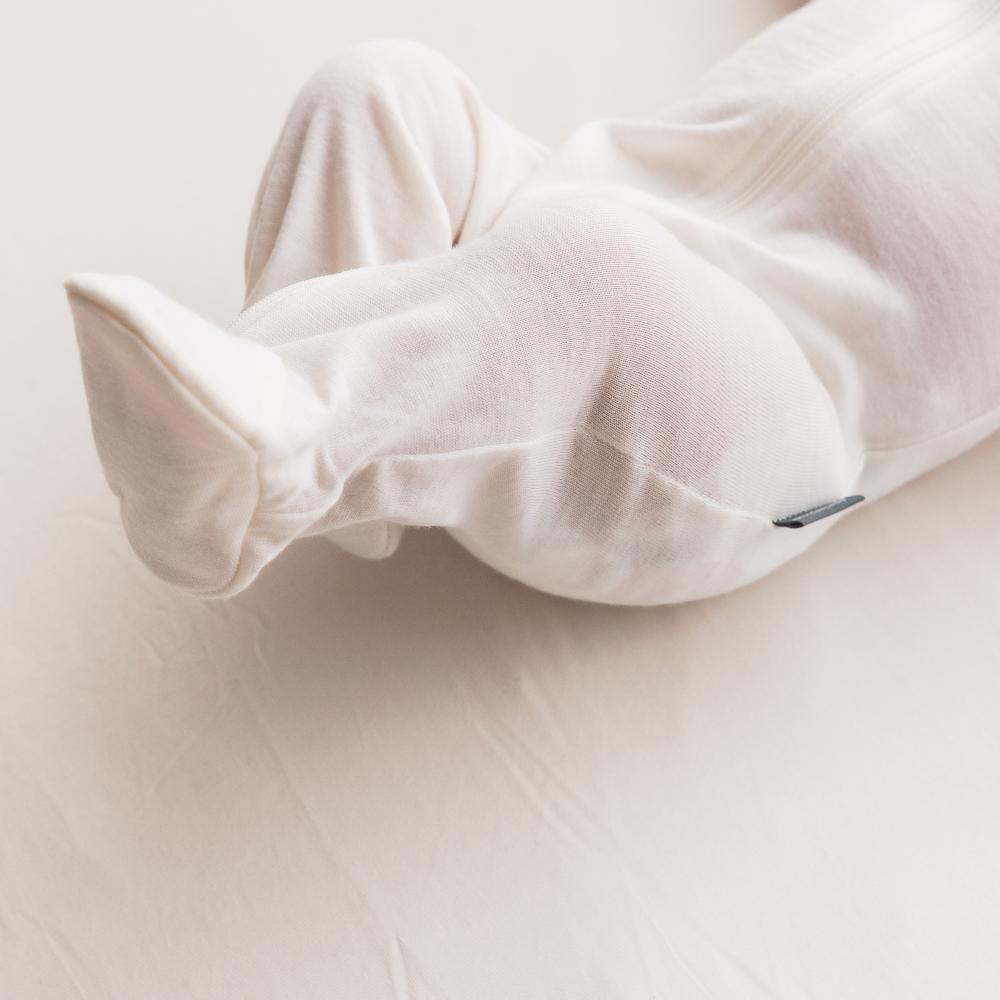 The Sleep Store Jersey New Zealand Merino Wool Footed Zipsuit - Newborn - 6-12 months