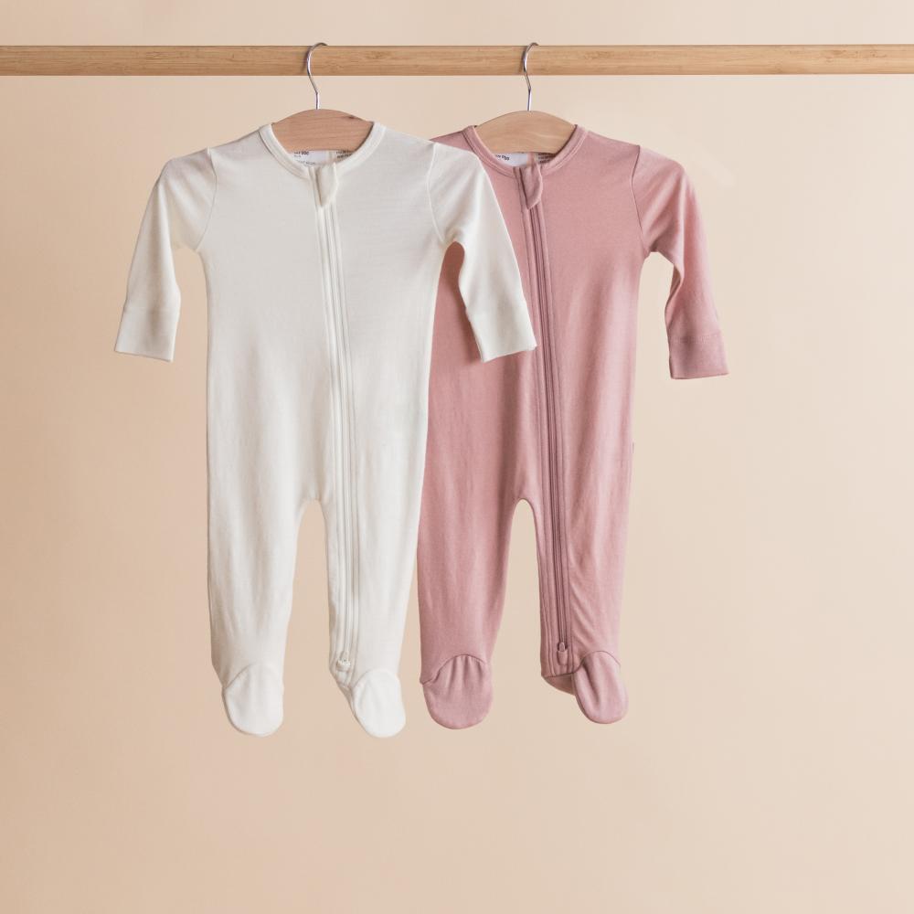 The Sleep Store Jersey Merino - Footed Zipsuit