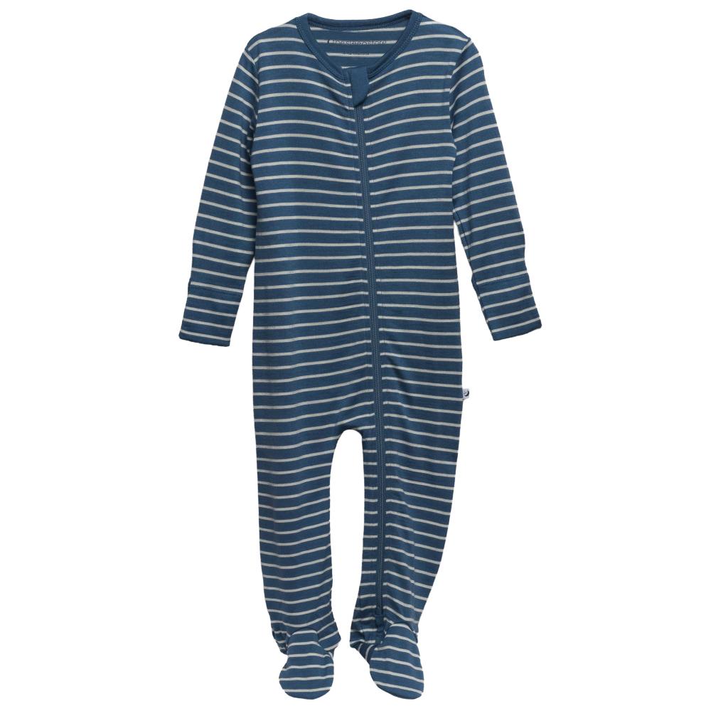 The Sleep Store Jersey New Zealand Merino Wool Footed Zipsuit - Newborn - 6-12 months