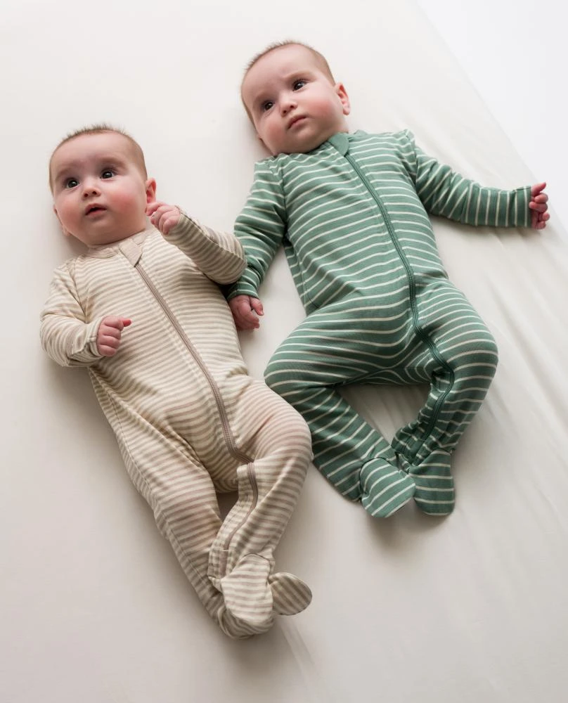 The Sleep Store Jersey New Zealand Merino Wool Footed Zipsuit - Newborn - 6-12 months