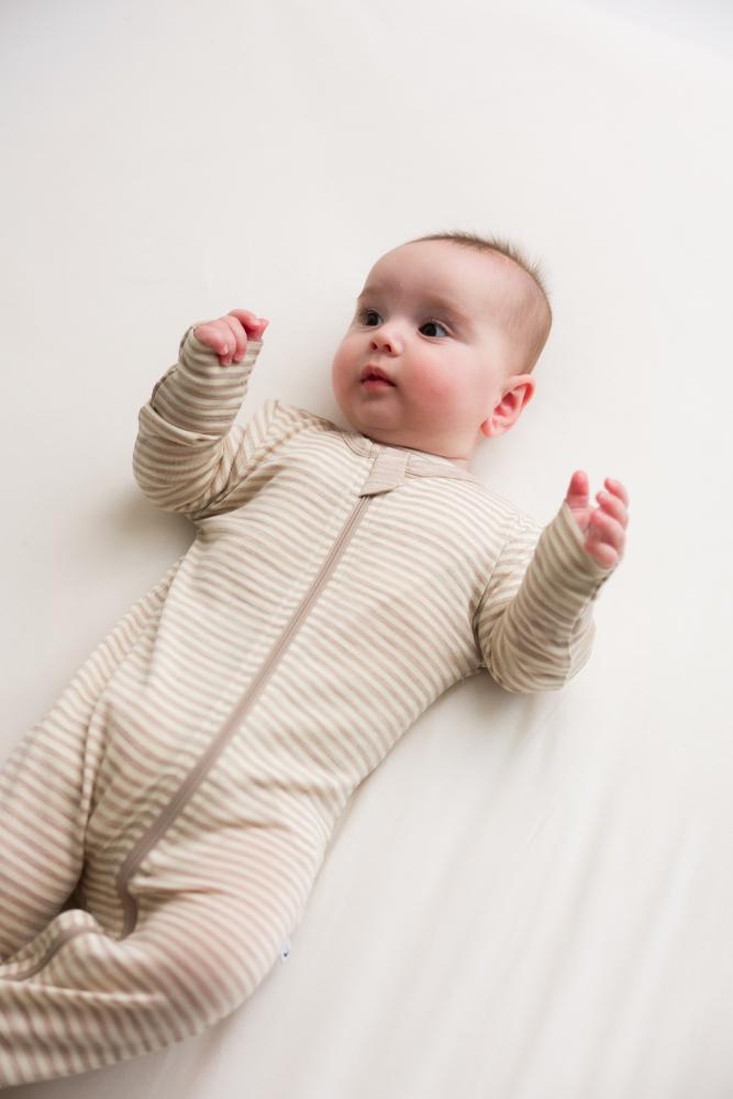 The Sleep Store Jersey New Zealand Merino Wool Footed Zipsuit - Newborn - 6-12 months