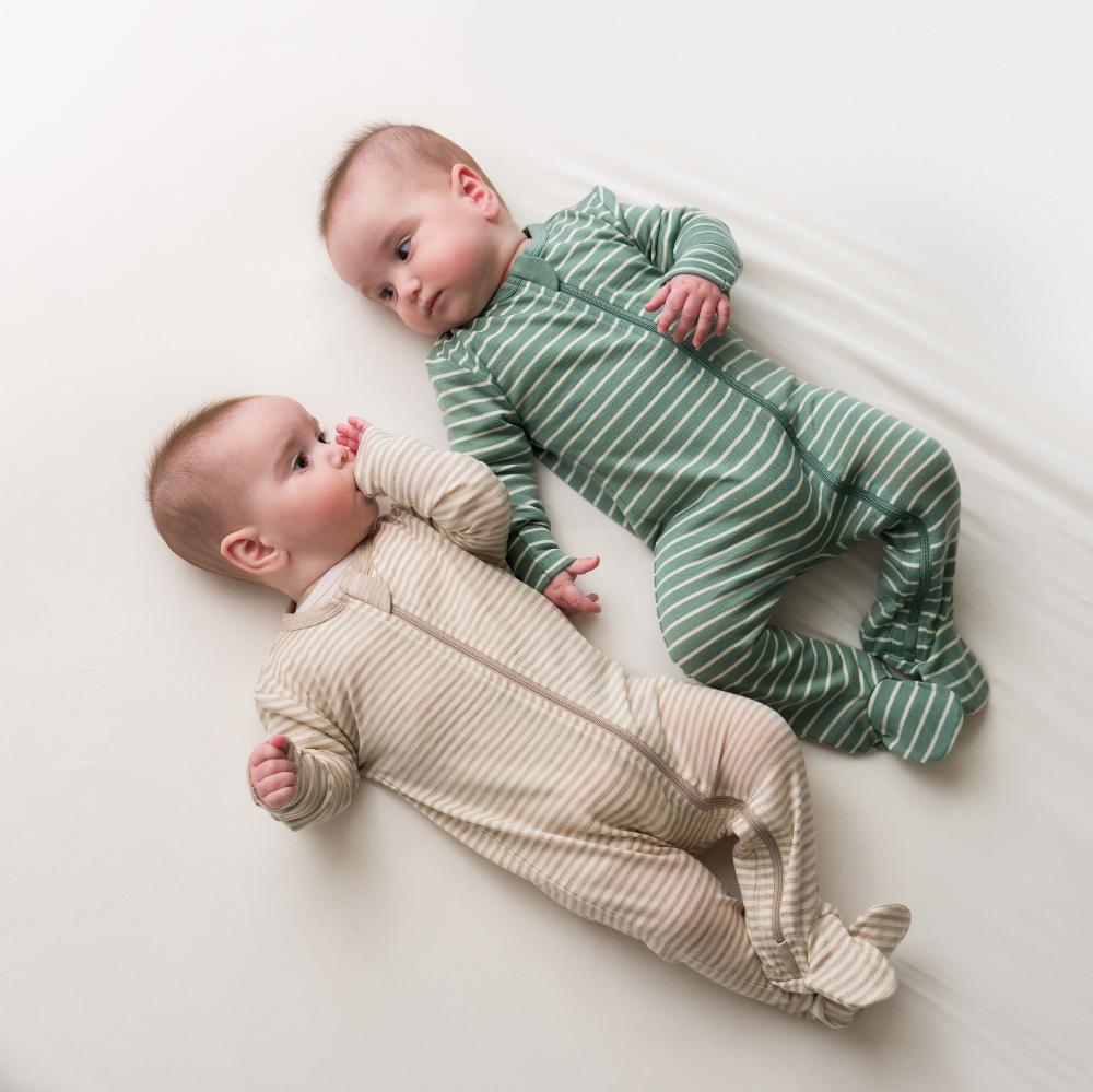 The Sleep Store Jersey New Zealand Merino Wool Footed Zipsuit - Newborn - 6-12 months