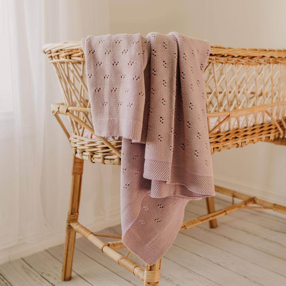 Mod & Tod Heritage Knit Heirloom Blanket