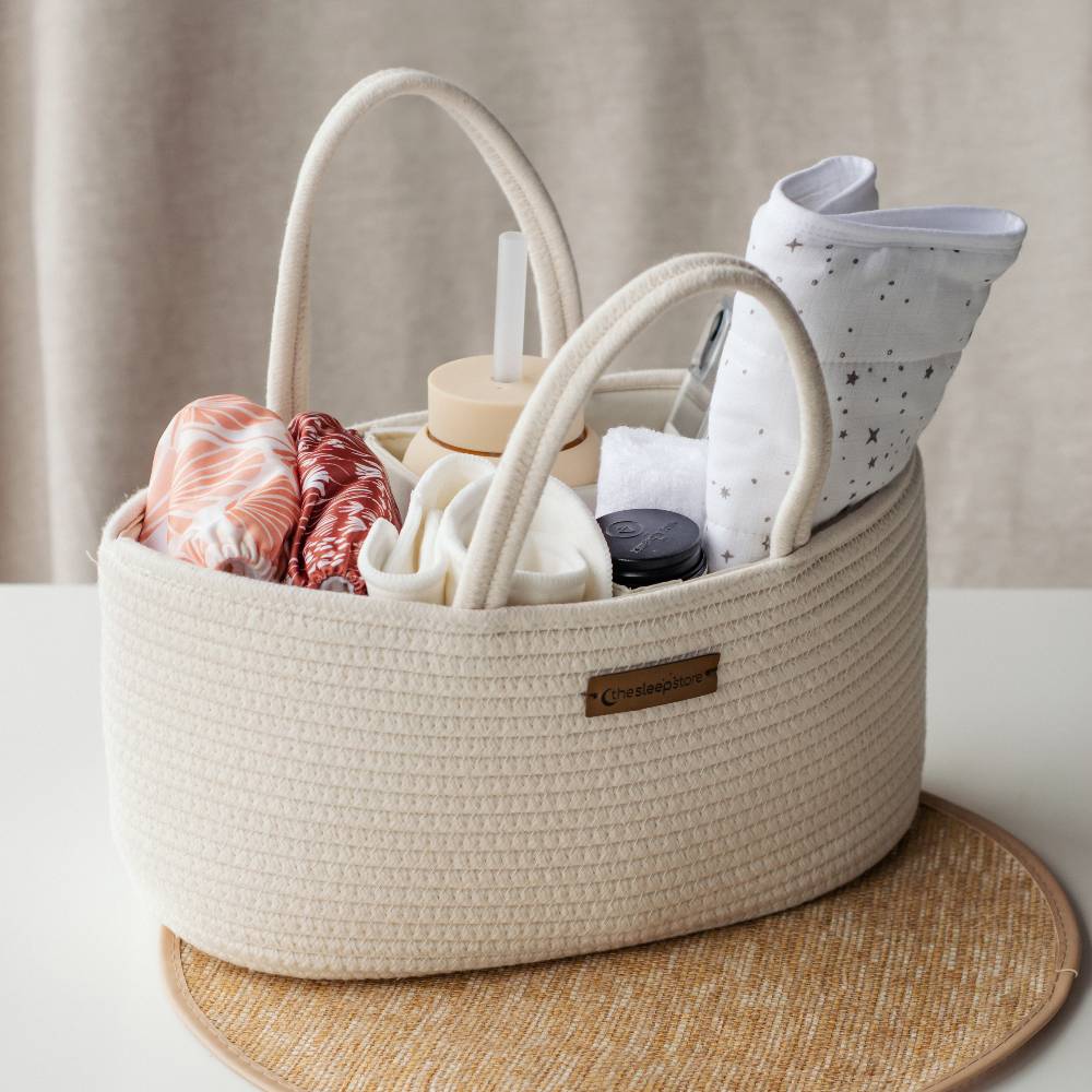 The Sleep Store Cotton Rope Nappy Caddy