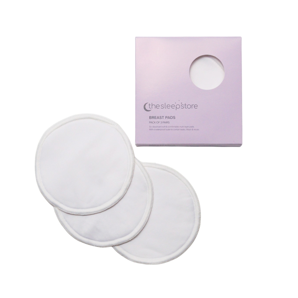 The Sleep Store Reusable Breast Pads - 3 pairs