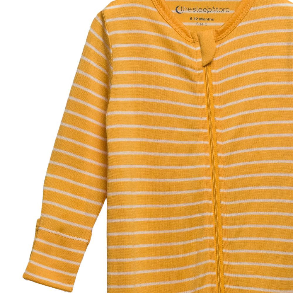 The Sleep Store Jersey New Zealand Merino Wool Footed Zipsuit - Prem