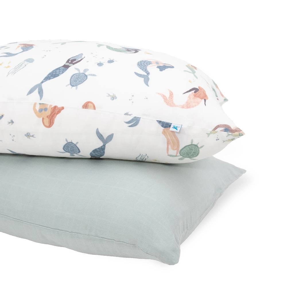 Little Unicorn Cotton Muslin Pillowcase 2pk - Clearance