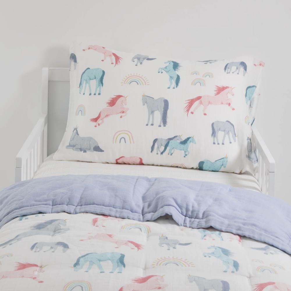 Little Unicorn Cotton Muslin Toddler Bedding Set - Clearance