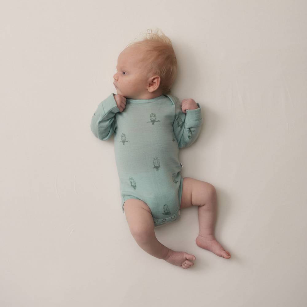 The Sleep Store Jersey NZ Merino Long Sleeve Bodysuit