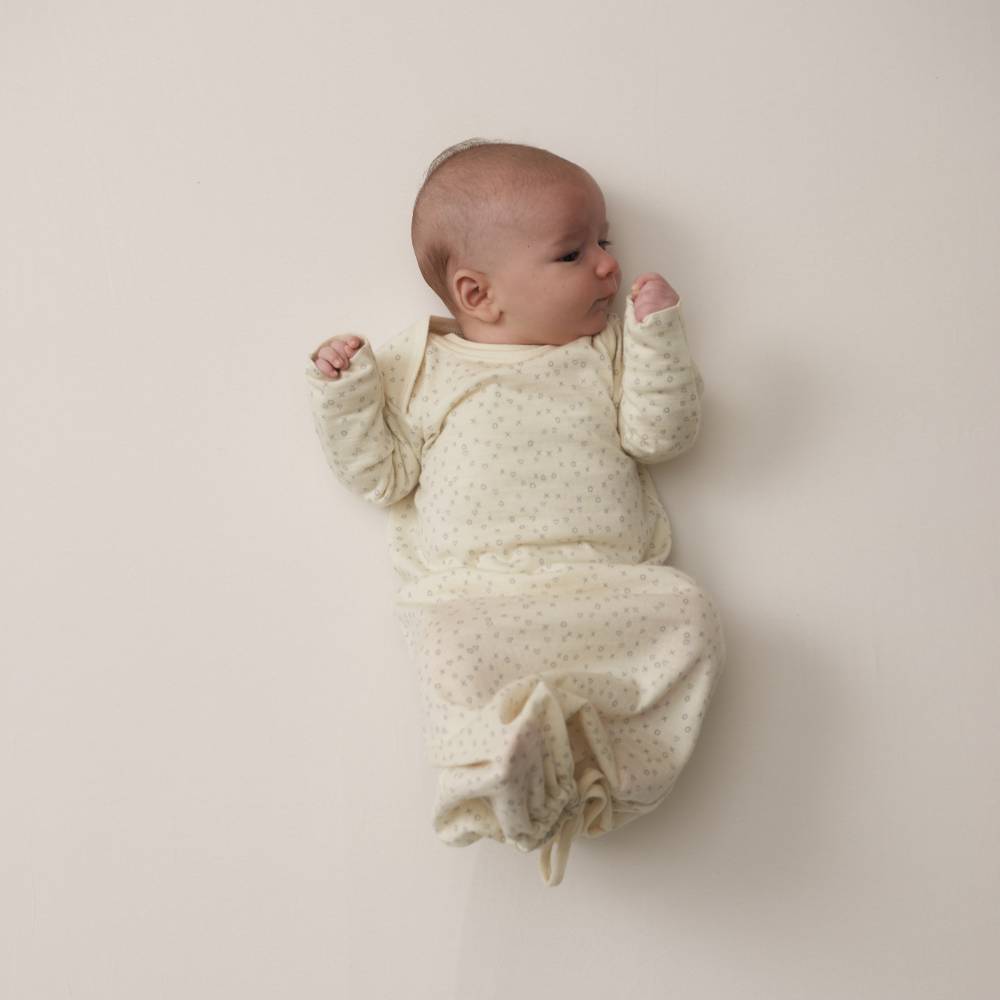 The Sleep Store Jersey NZ Merino Drawstring Baby Gown