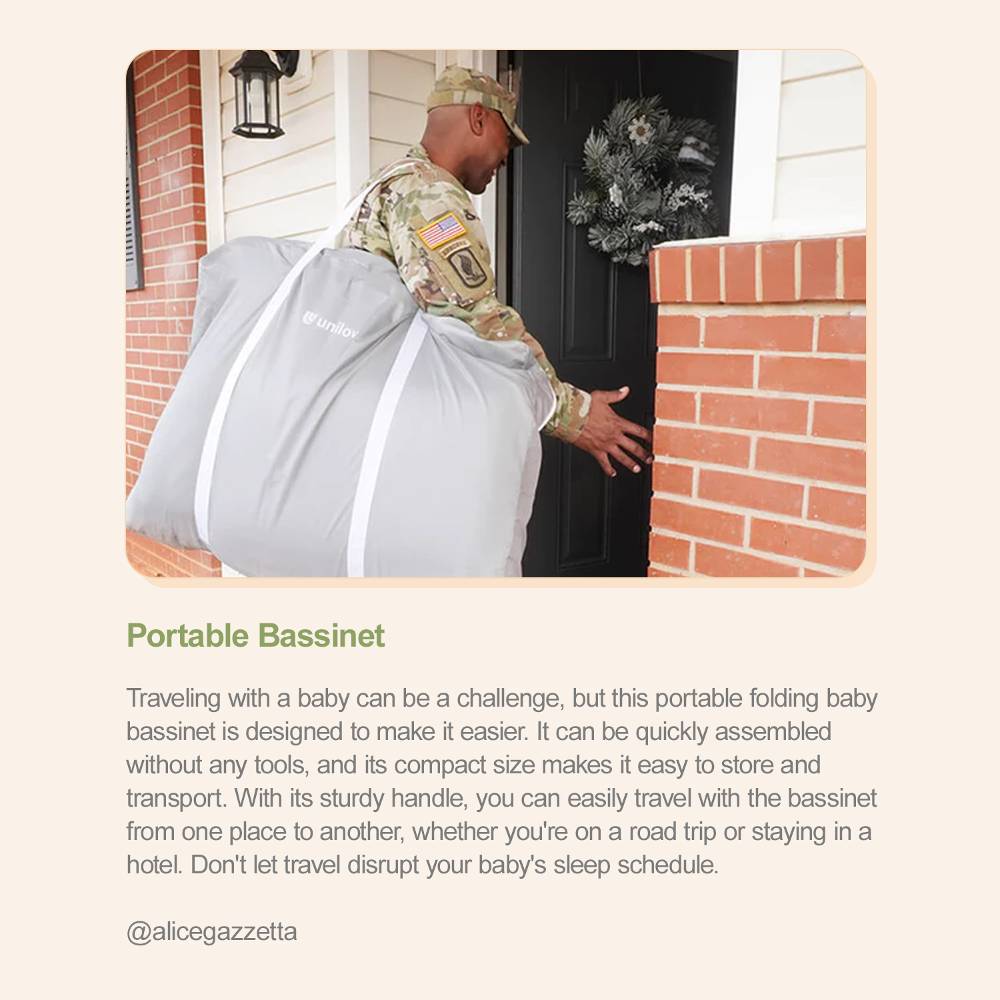 Unilove Hug Me Plus 3-in-1 Bedside Bassinet with Mosquito Net