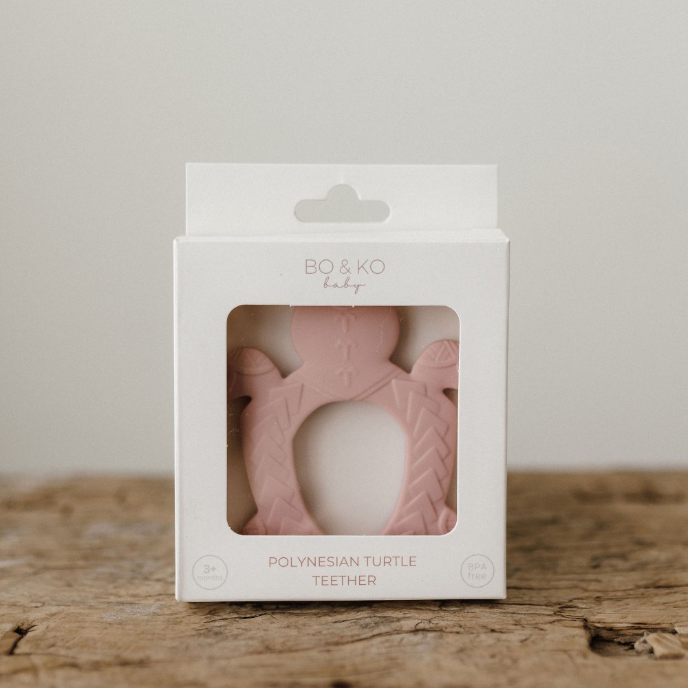 BO & KO Baby Pacific Island Turtle Teether