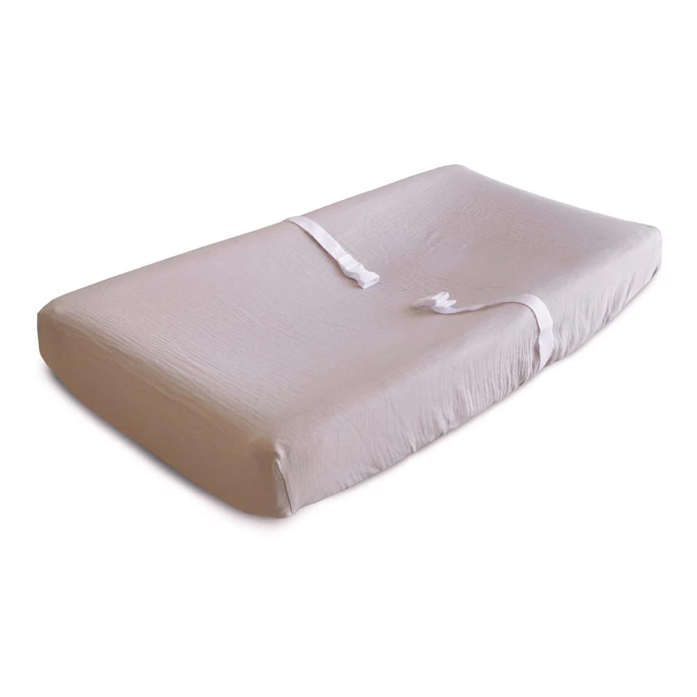 Mushie Extra Soft Muslin Changing Pad Cover