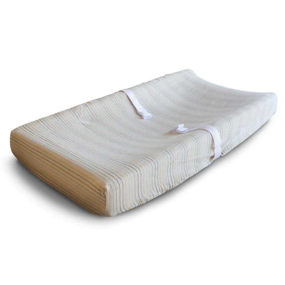 Mushie Extra Soft Muslin Changing Pad Cover