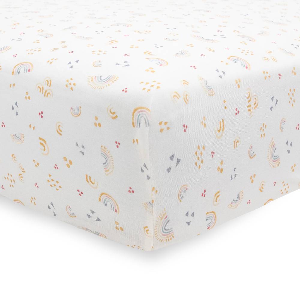 Little Unicorn Stretch Knit Fitted Cot Sheet