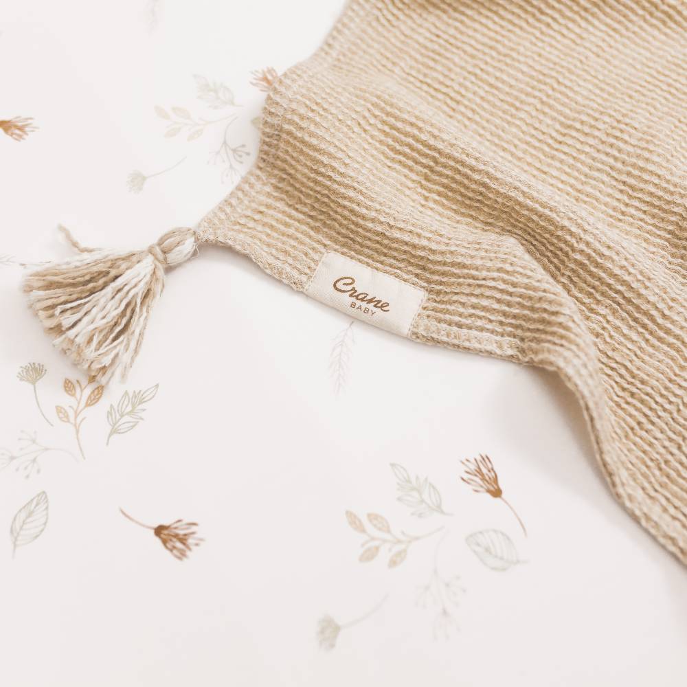 Crane Baby Cot Fitted Sheet - Willow Collection