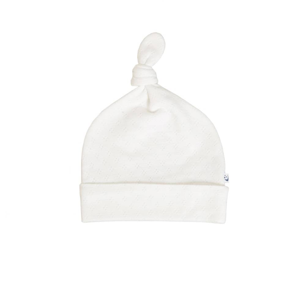 The Sleep Store Organic Cotton Pointelle Knotted Hat