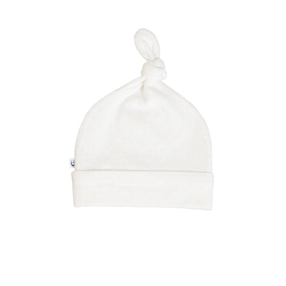 The Sleep Store Organic Cotton Pointelle Knotted Hat