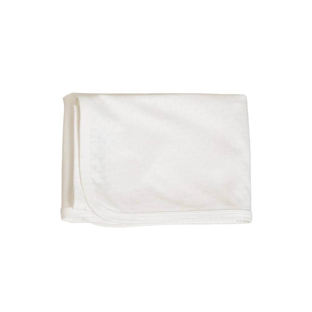 The Sleep Store Organic Cotton Pointelle Wrap Blanket