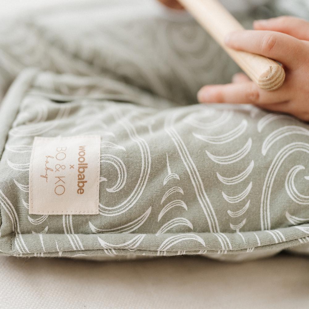 Woolbabe X BO & KO Collab Duvet Sleeping Suit