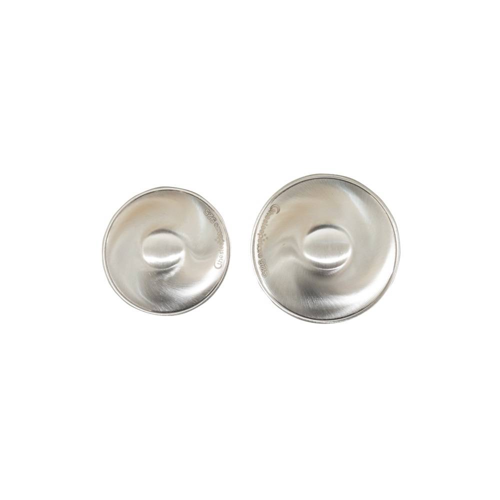 Medium and Large Silver Nursing Cups by The Sleep Store - postpartum & breastfeeding relief