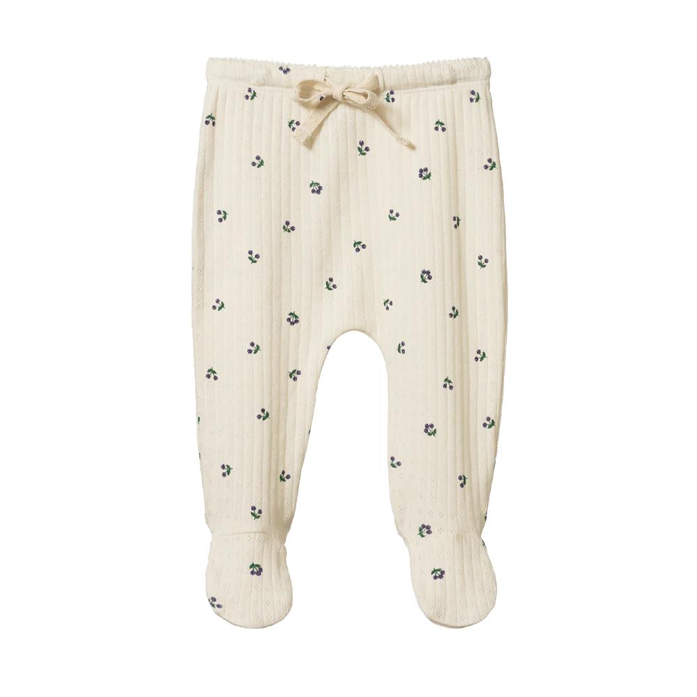 Nature Baby Pointelle Footed Romper