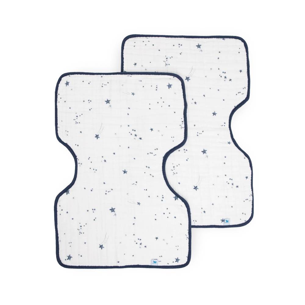Little Unicorn Muslin Burp Cloth 2 Pack - Clearance