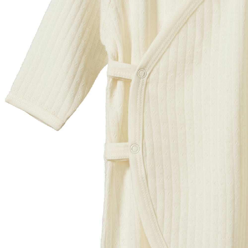 Nature Baby Merino Kimono Pointelle Stretch & Grow