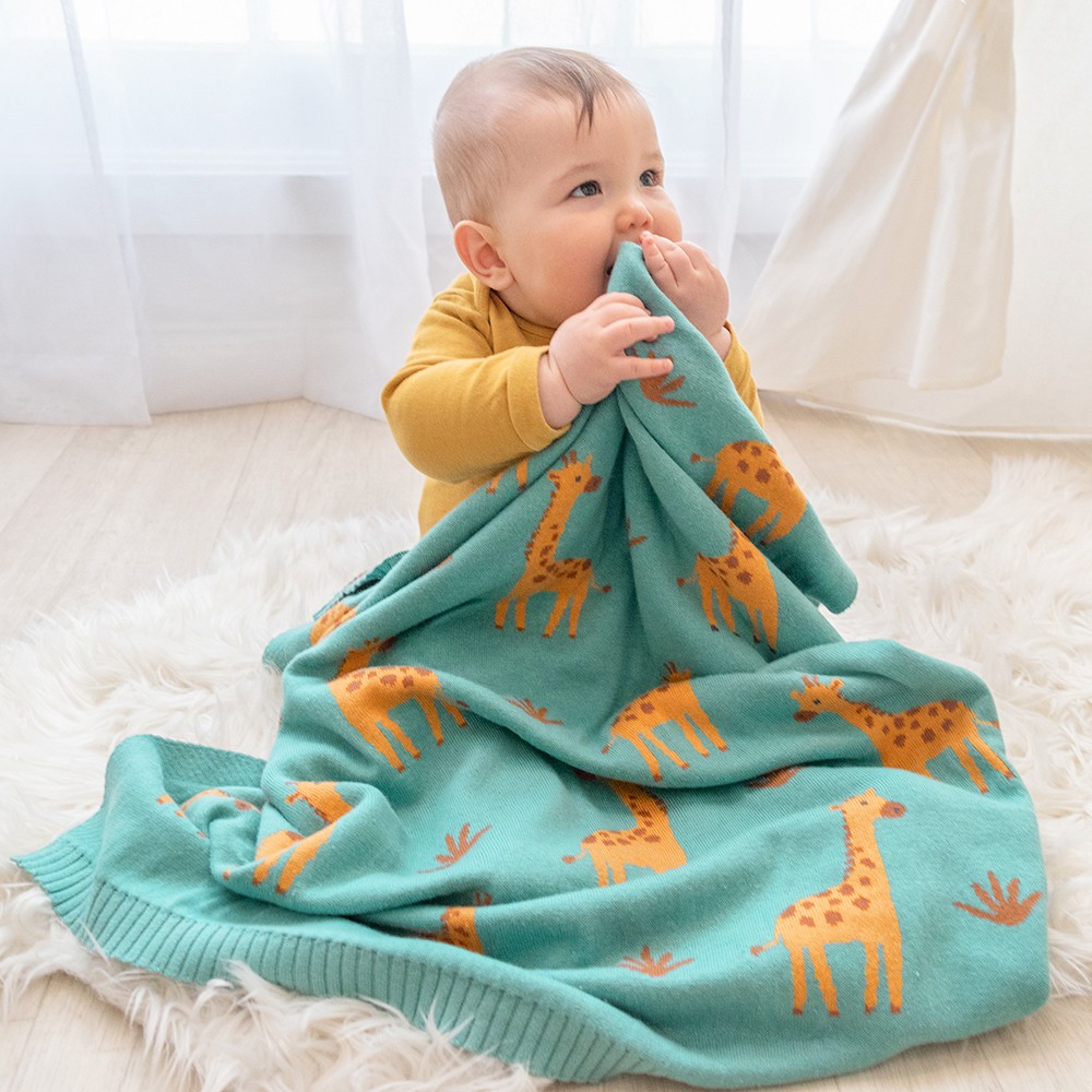 Living Textiles Cotton Whimsical Baby Blanket
