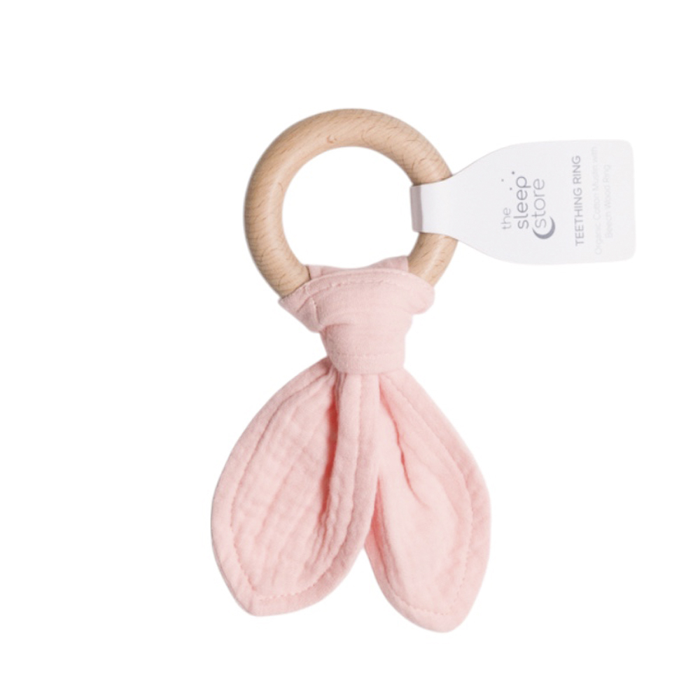 The Sleep Store Muslin & Wood Teether