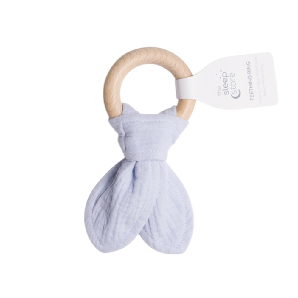 The Sleep Store Muslin & Wood Teether