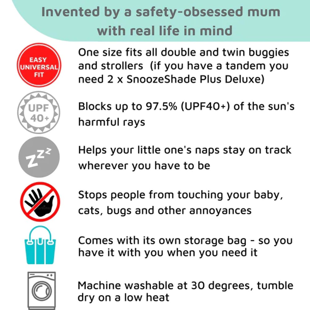 SnoozeShade Buggy Sun & Sleep Shade - Twin Deluxe