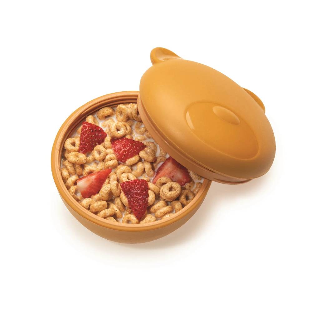 Melii Silicone Animal Bowl with Lid & Utensils