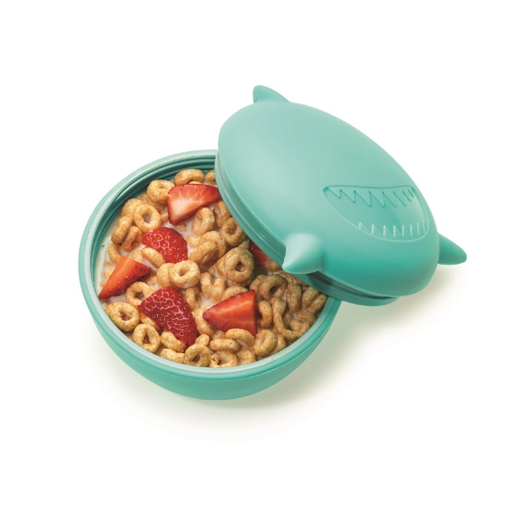 Melii Silicone Animal Bowl with Lid & Utensils