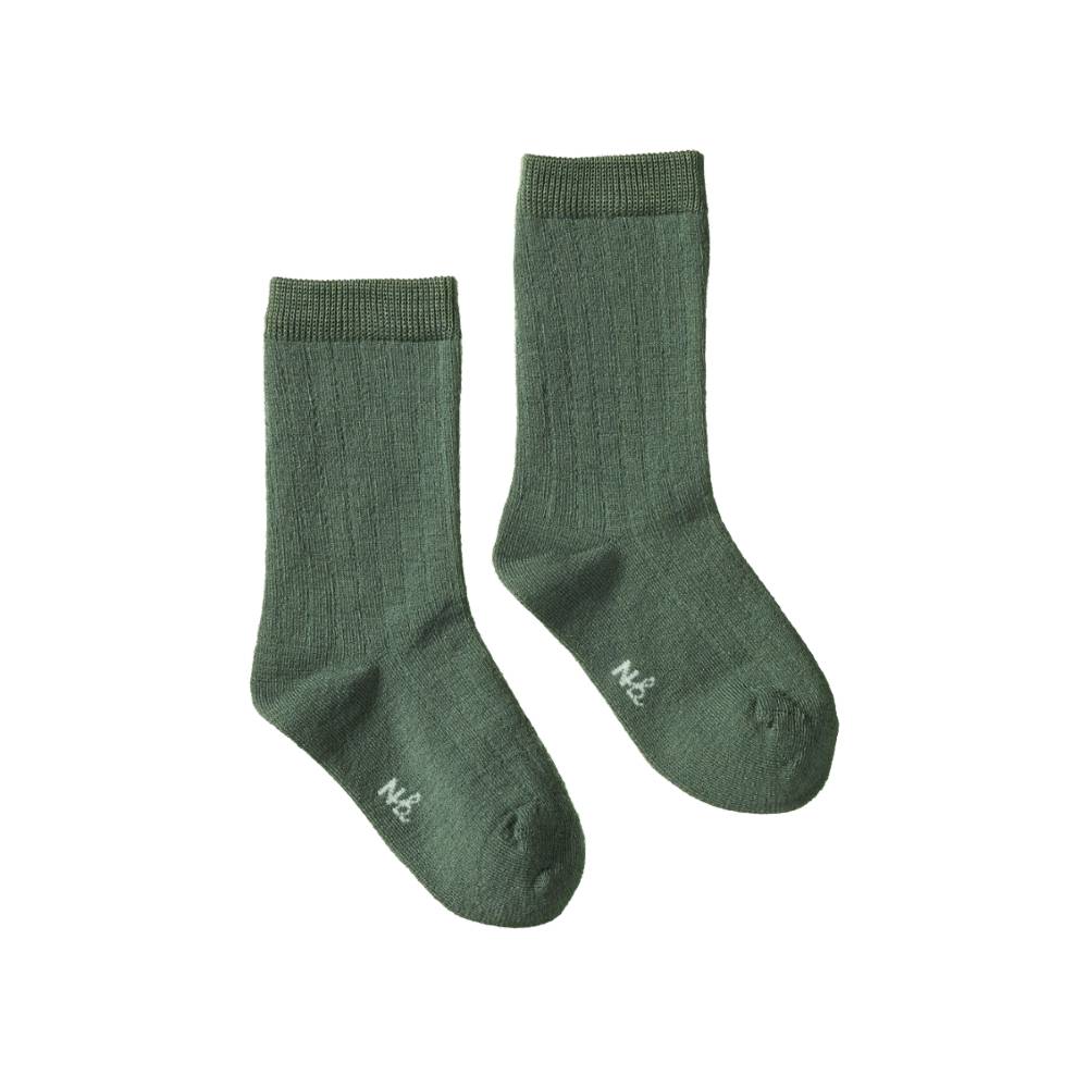 Nature Baby Organic Wool Rib Socks