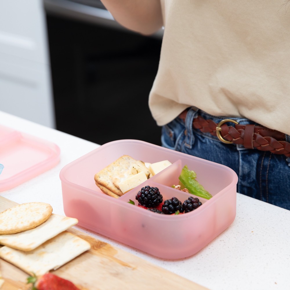 Bumkins Bento Box 3 Section - Jelly Silicone